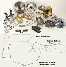 1967-68-69 Camaro Firebird Power Disc Brake Conversion Kit W Full Line Kit