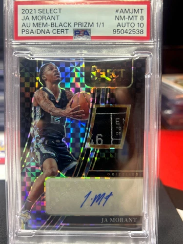 2021 Select Ja Morant  1/1  Black Prizm Auto NBA