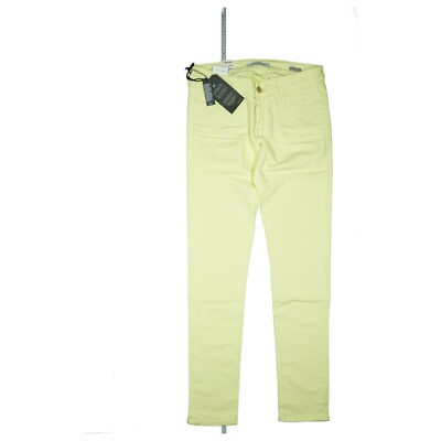 MAVI Serena Damen Jeans Hose super Skinny Stretch Low Rise W28 L32 gelb neon NEU