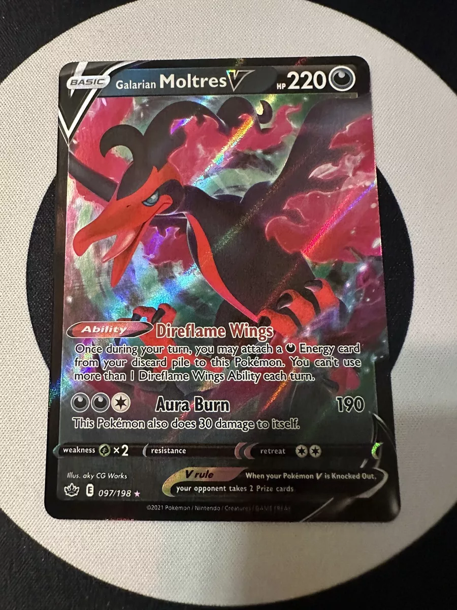 Galarian Moltres V - 097/198 - Ultra Rare - Pokemon Singles » Chilling  Reign - CoreTCG