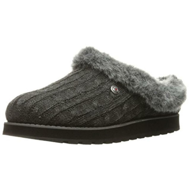 skechers womens keepsakes ice angel slippers black