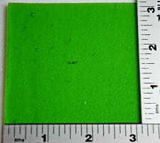 1426.30 TRANSPARENT SPRING GREEN 3"x 3" BULLSEYE 3mm THICK GLASS FUSIBLE 90 COE