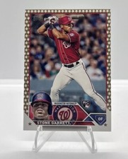 #498 Stone Garrett - Washington Nationals RC 2023 Topps Gold Star Parallel