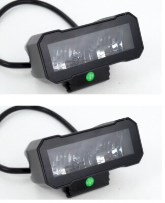 2 X 20W LED Headlights E-Marked Flood DRL For Car Off Road Vans