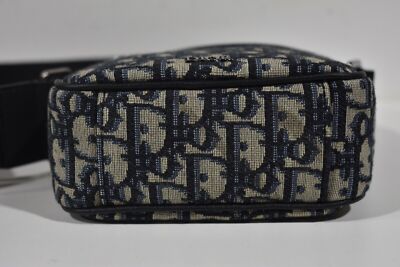 Dior Oblique Blue Beige Black Vertical Messenger Pouch  display picture 1