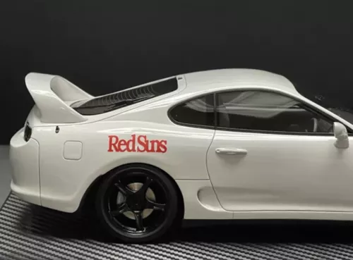 Onemodel 1/18 Toyota Supra JZA80 MK4 White Initial D Custom RedSuns JDM - Picture 7 of 9