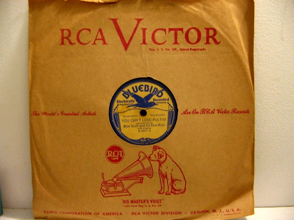 Blue Scott And His Blue Boys-You Can't Lose/At The Bottom-Rare Bluebird 78 Blues - Image 3 of 3