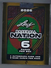 2026 Leaf Baseball Nation Factory Sealed Hobby Box