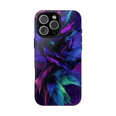 Phone Ink - Case for iPhone, Samsung, Pixel - Cosmic Waves Blue Purple