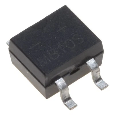 Gleichrichter gretz Brücke 0.5A 1000V SMD MB10S R=2.6mm - Bild 1 von 2