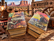 8 alte Western Leihb&uuml;cher 50er-70er Jack Morris Larry Lash Axel Berger