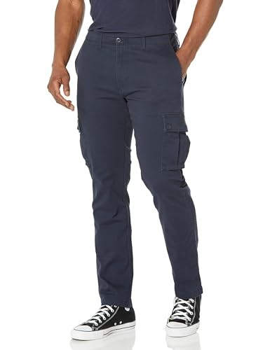 Amazon Essentials Herren Stretch-Cargohose Marineblau 34W/30L Schmal Geschnitten-image