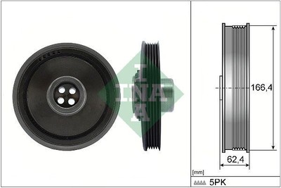 Schaeffler INA Riemenscheibe, Kurbelwelle 544 0171 10 für MINI