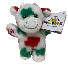 Build-A-Bear Mini Beans Mooey Christmas Cow 6” Plush NWT