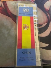 Artist Canvas Bookmark: United Nations Spain Flag