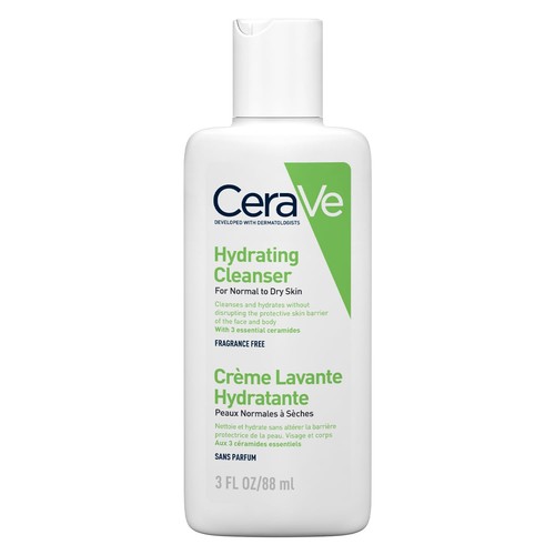 CeraVe Hydrating Cleanser for Normal to Dry 88 ml (Pack of 1), transparent