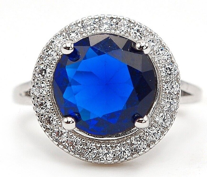 4CT Heat Treated Kyanite 925 Solid Sterling Silver Ring Sz 7 L1-5