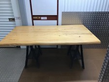 200x105cm Dining Tabletop FIR Solidwood Live edge 40mm+ thick natural varnished