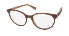 NEW ESCADA VESA03 EYEGLASSES CAT EYE FULL-RIM BROWN WOMENS 51-18-140 09D2