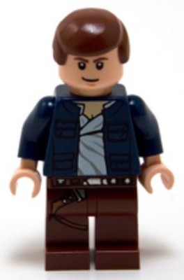 LEGO  Minifig sw0290 Han Solo, Reddish Brown Legs Star Wars Minifigur
