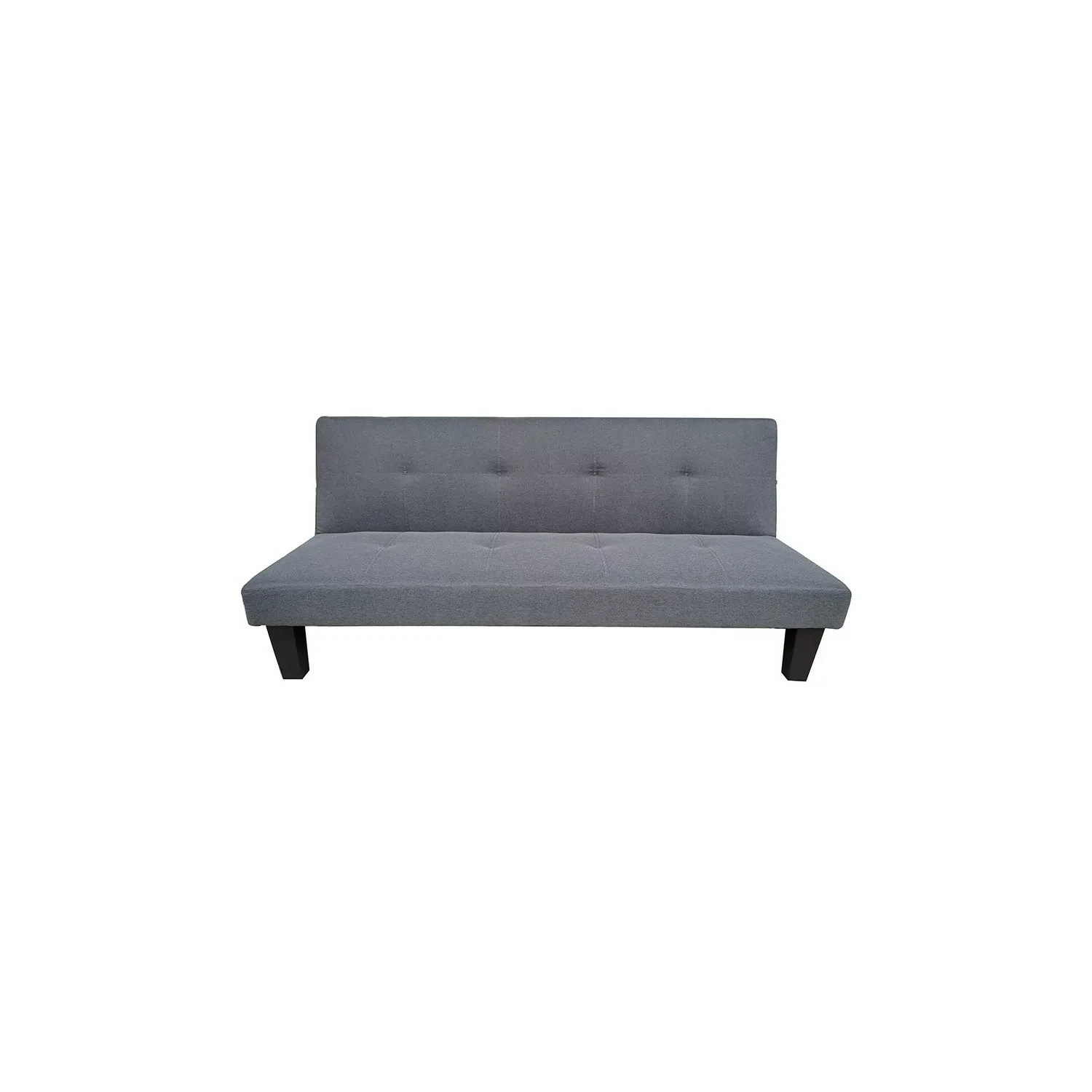 Sofá cama clic clac modelo Tinder tapizado gris, 170cm(ancho) 78cm(altura) 72cm(