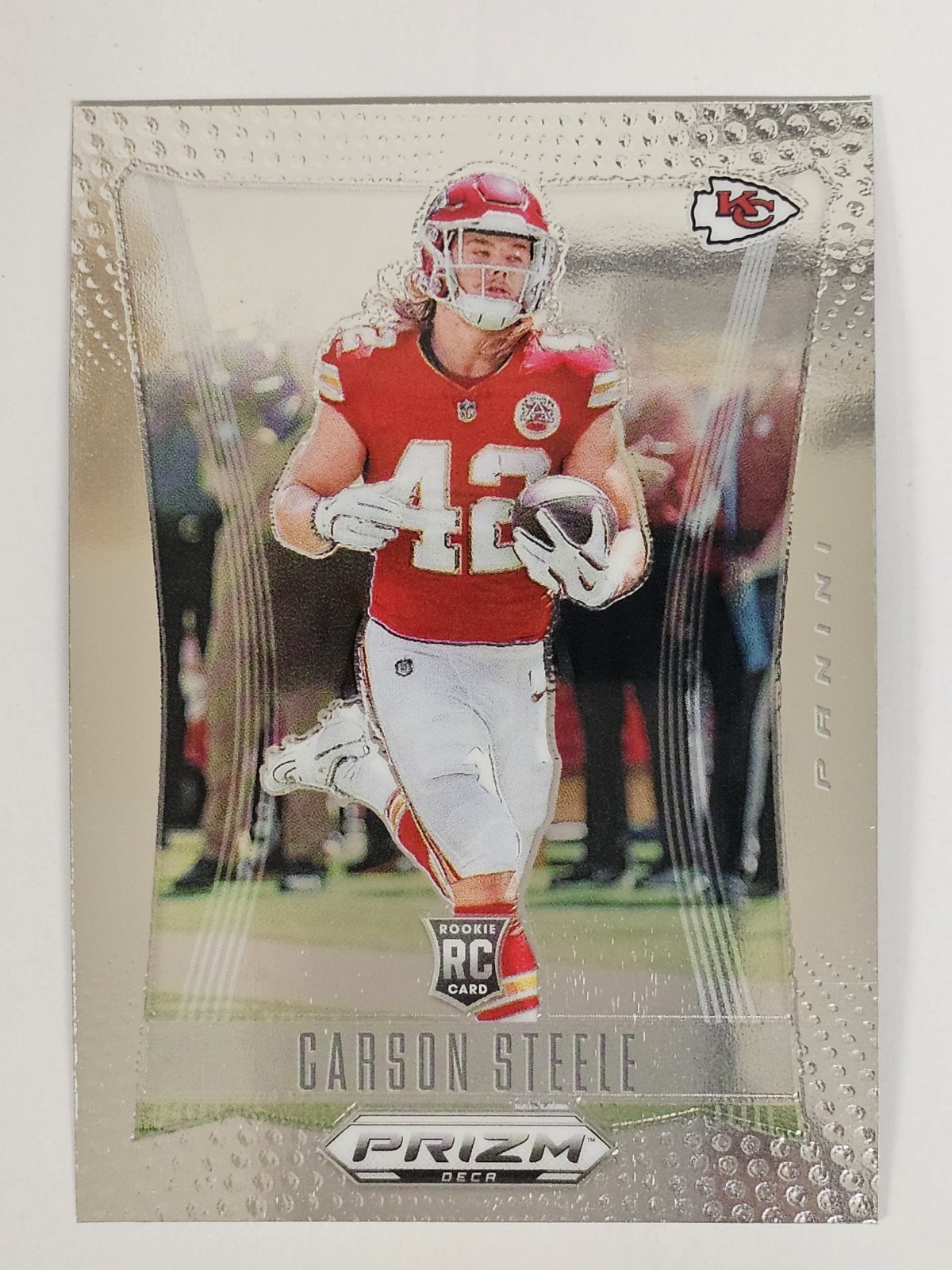 2024 Panini Prizm Deca #159 Carson Steele Kansas City Chiefs RC