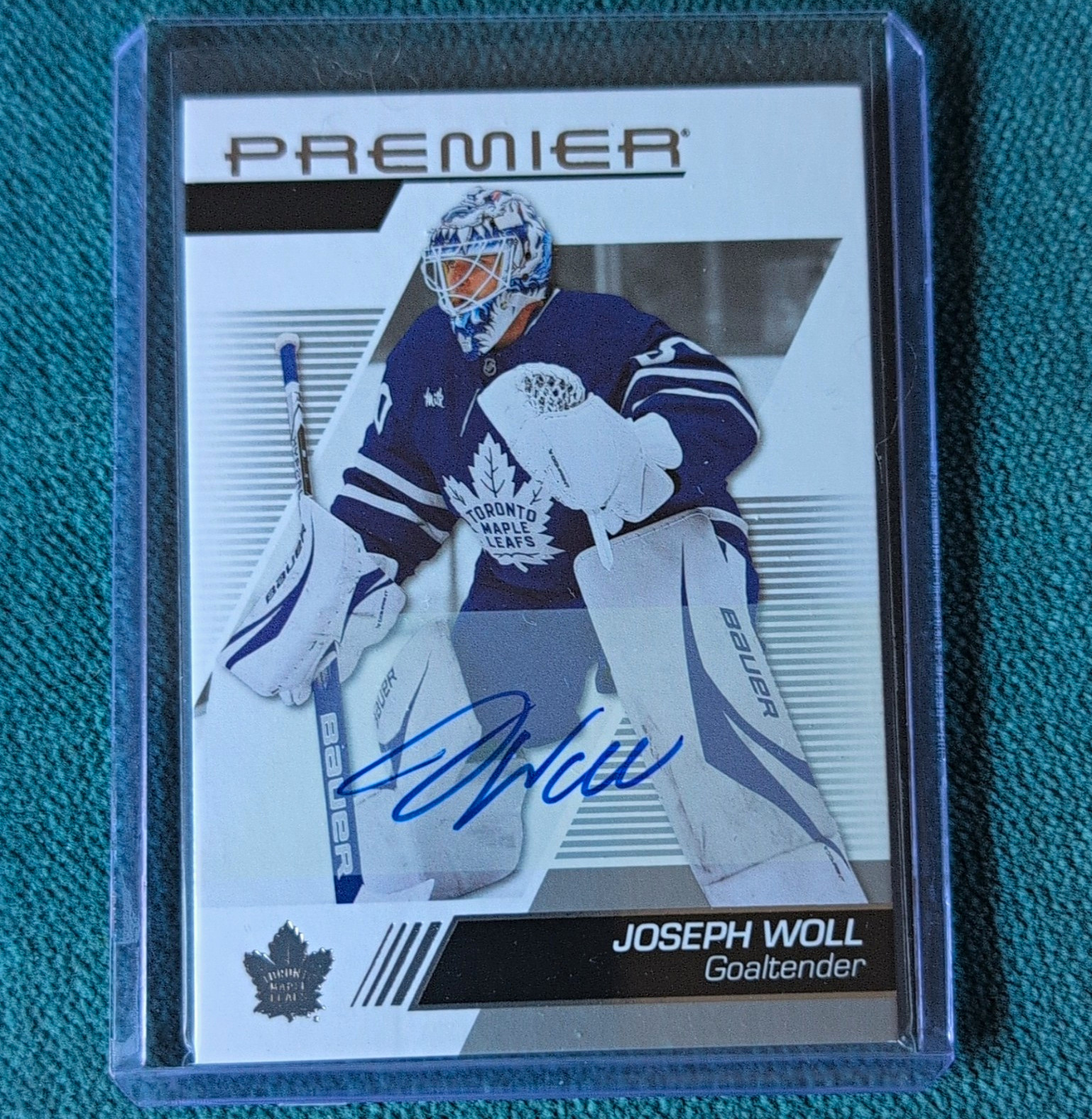 Upper Deck 2025-26 Premier Joseph Woll Auto Toronto Maple Leafs #28