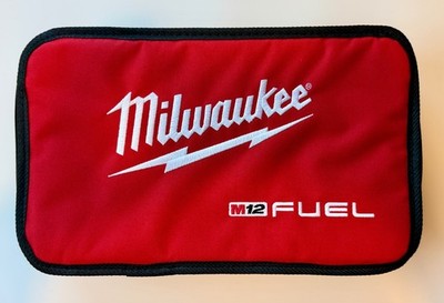 Milwaukee M12 FUEL Soft Case Tool Storage Bag Red Black Zipper OEM