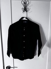 Chaps Boys Size 10 Black Button Down Dress Shirt Long Sleeve Formal Wear