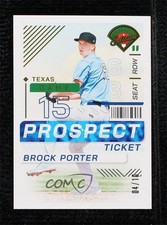 2024 Panini Prospect Edition Gold 4/10 Brock Porter #122 16wc