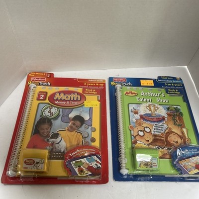 2  Fisher Price Power Touch Intermediate Readers, Math Money & , Talent Show NIP