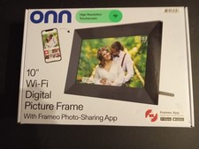 ONN 10 Wi-Fi Digital Picture Frame Free Frameo app iOS Android 16GB