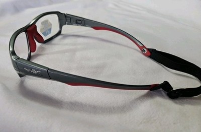 Wiley X WX Fierce 1501- Gray w/ Red  Wrap 52018 Frames Demos
