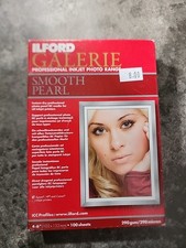 ILFORD GALERIE Professional Inkjet Photo Range Smooth Pearl Paper 4x6 100 Sheets