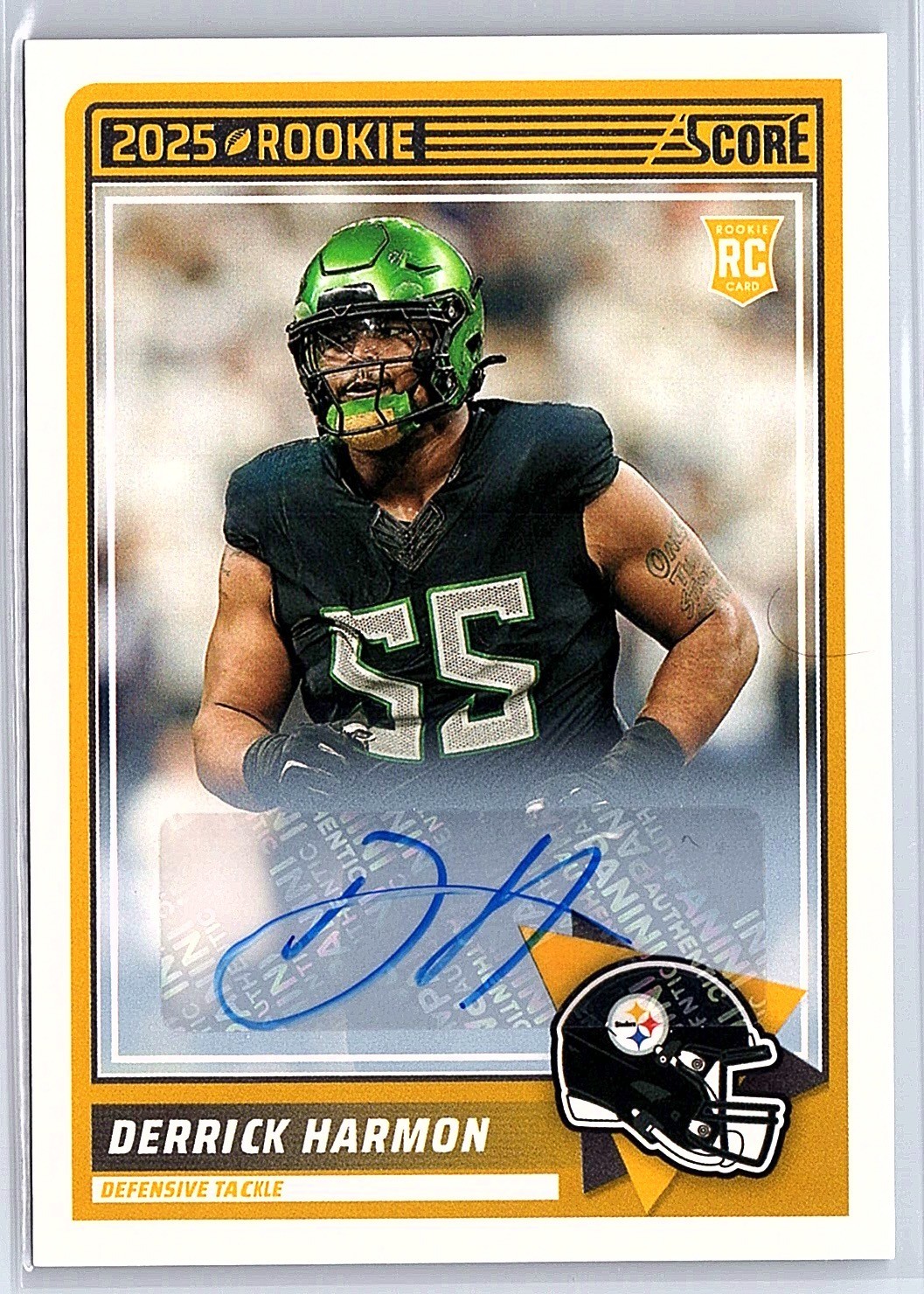 2025 Panini Score #81 Derrick Harmon Rookie Auto