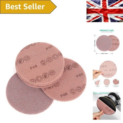 20 Stück 80er Körnung Mesh Schleifpads 125 mm mit Haken & Schlaufe für glatte Oberflächen