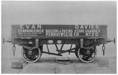 Evan Davies Kohlewagen Kastenmotor Eisenbahn Zug Foto