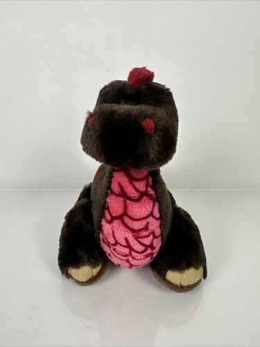 GANZ Webkinz Cocoa Dinosaur 8" Plush Toy Stuffed Animal Brown Red HM338 No Code - Picture 2 of 11
