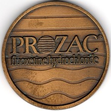 Bronze Prozac American Psychiatric Association Medal coin 1989 San Francisco CA 