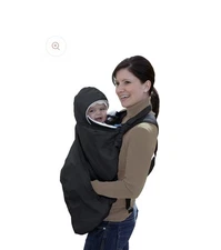 Jolly Jumper Snuggle Cover Black Baby Carrier Blanket Jacket