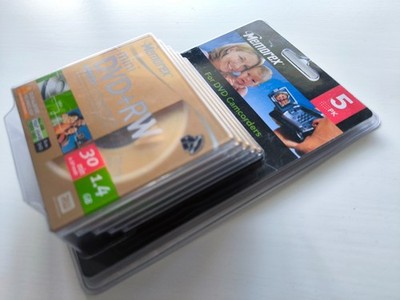 Memorex Mini DVD+RW 5er Pack 30 Minuten Videokamera Handy Camcorder Discs #377A