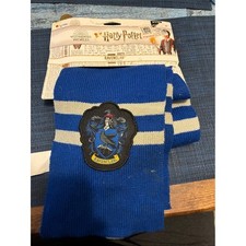 Harry Potter Ravenclaw Blue White Knit Scarf