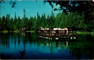 #ad Pre 1980 PARK SCENE Manistique Michigan MI m 14 BJ9093 $2.95