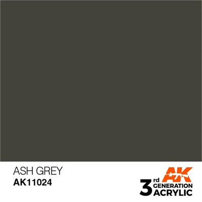 AK Interactive 3rd Gen Acrylic AK11024 Ash Grey 17ml