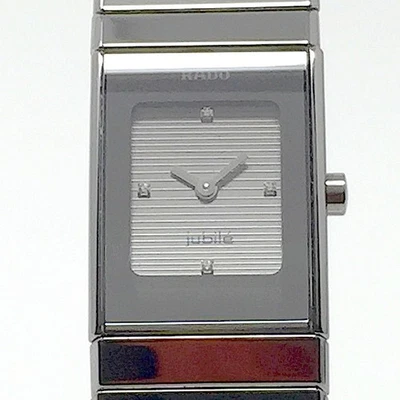 RADO (like new & unworn) XS 25x19mm Platinum Diastar Ceramica Jubile Diamonds - Bild 1 von 4