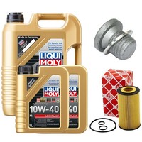 MotoröL Filter Set 10W-40 Liqui Moly 7 Liter + Schraube FüR Mercedes C-Klasse