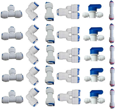 1/4'' OD Quick Connect Push in to Connect Water Tube Fitting for RO Reverse Osmos