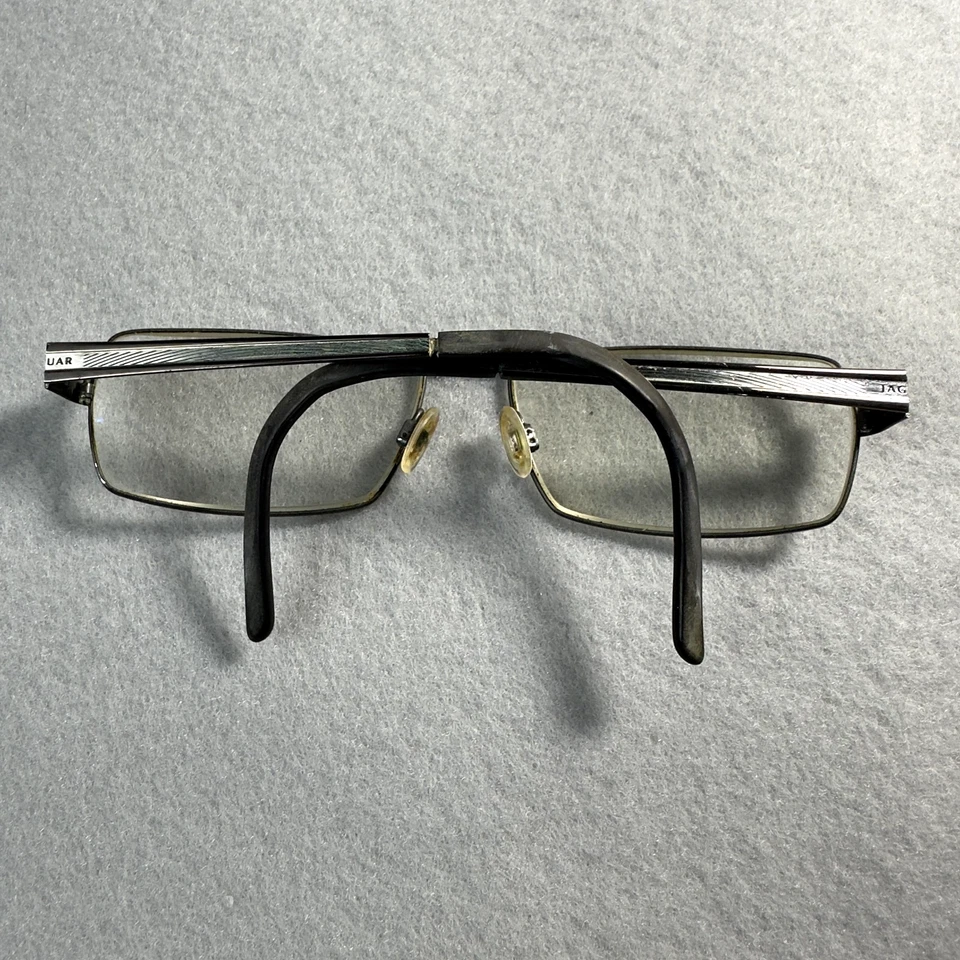 Marcos de gafas Jaguar 39334-510 59 mm metal rectangular Menrad Alemania negro Foto 4 de 4