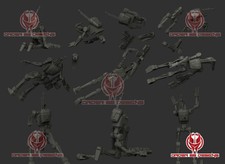 Star Wars Legion Dead Battle Droids - Basing options - 3d printed