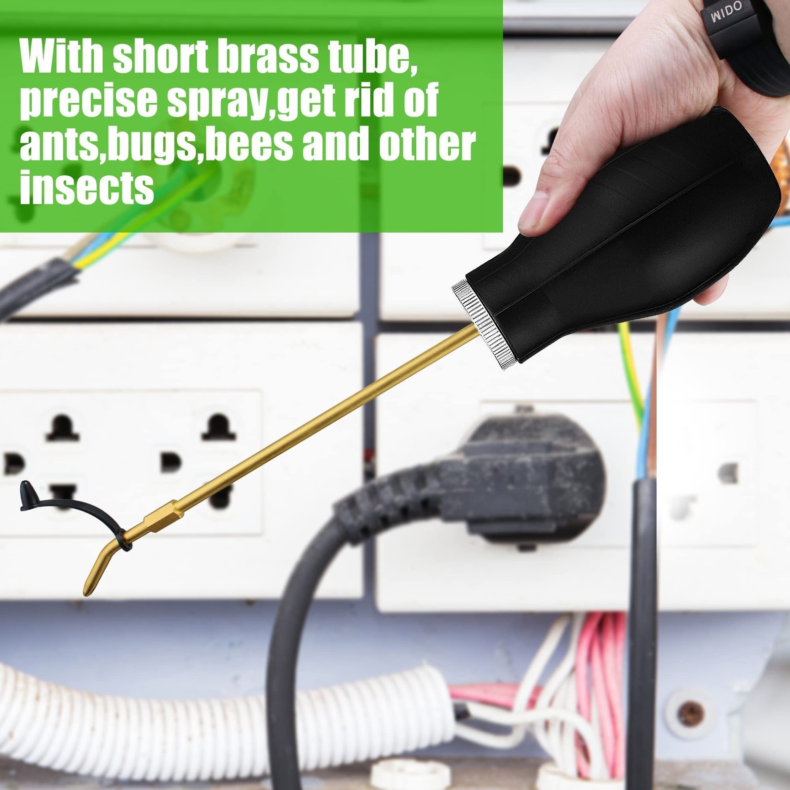 Bulb Duster Sprayer Insect Buster Handheld 7" Extendable Applicator Dispenser